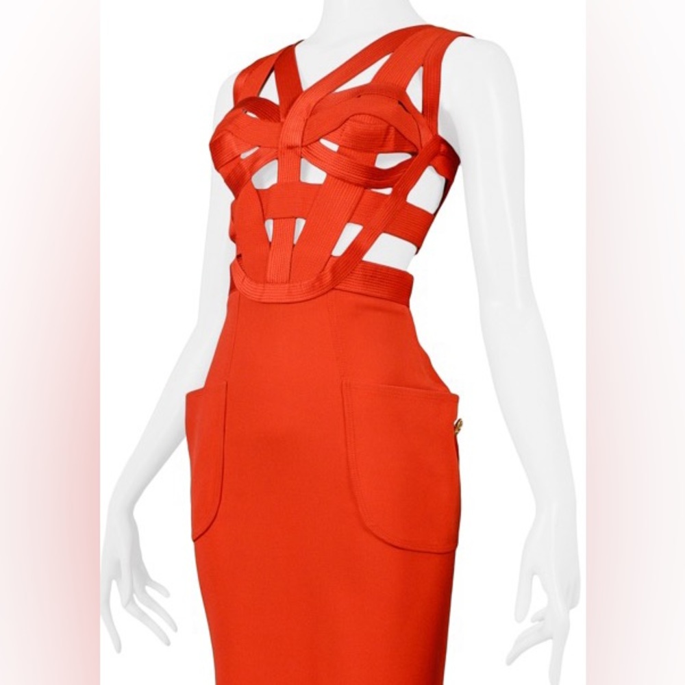 Extremely RARE 1992 Gianna Versace Bondage Dress